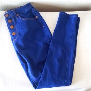 HIGH Waisted Blue Skinny Jeans